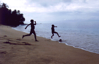 Foto:Futebol na Praia da Banana